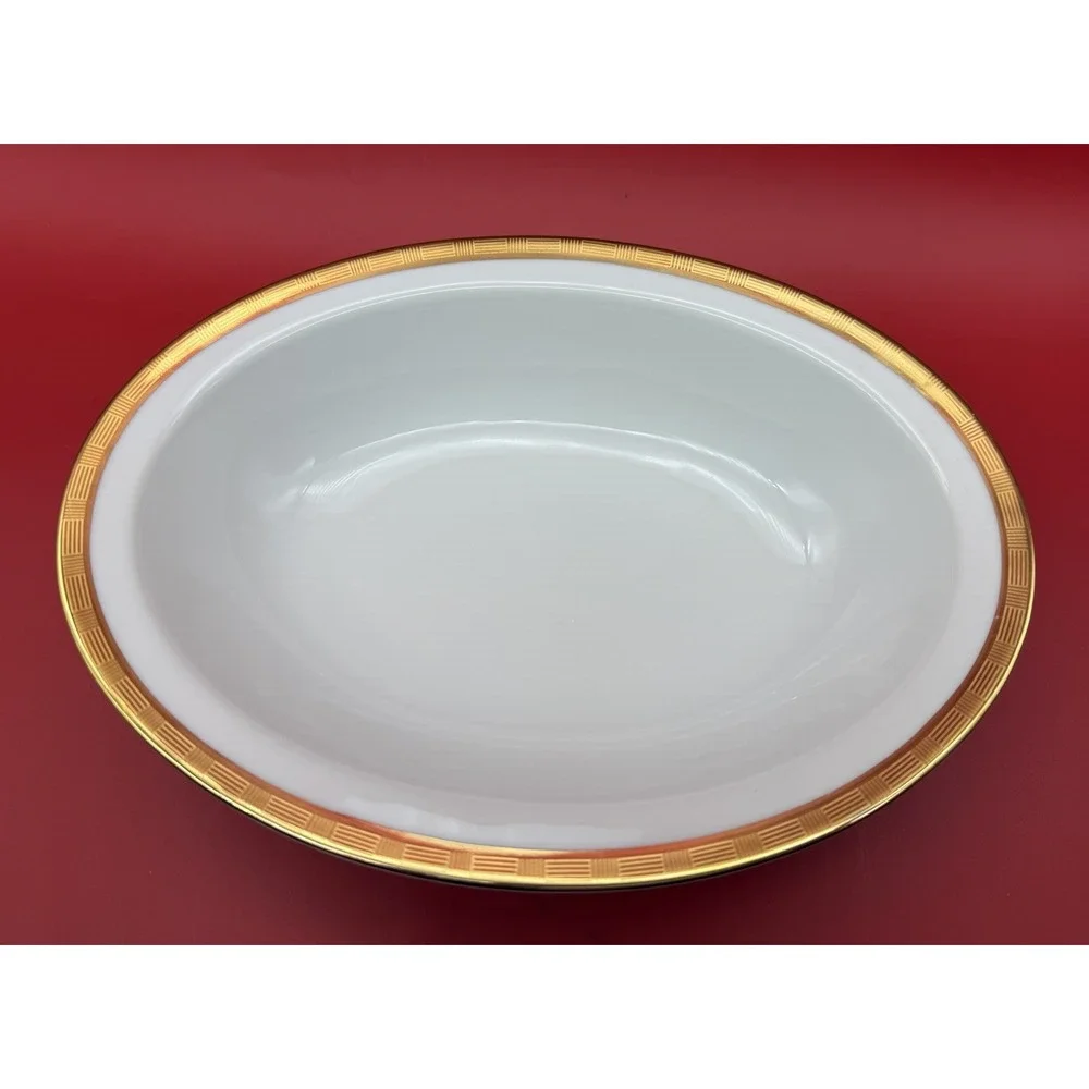 Vintage Richard Ginori Dorato Oval Vegetable Serving/Veggie Bowl 9 7/8